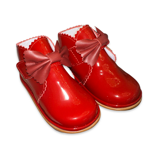 Borboleta Sharon Red Patent Boots