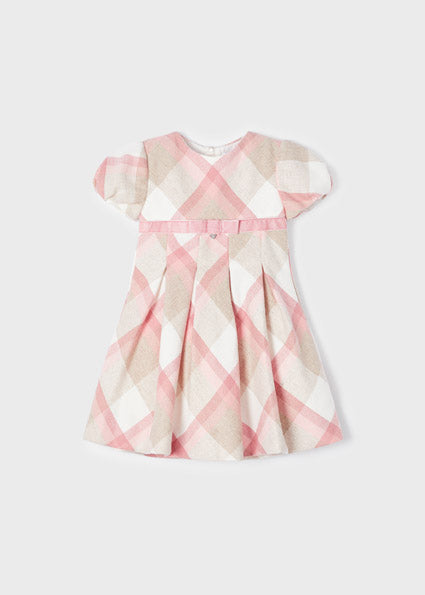 Girls Pink Check Dress - littlestarschildrenswear